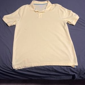 Yellow collared shirt